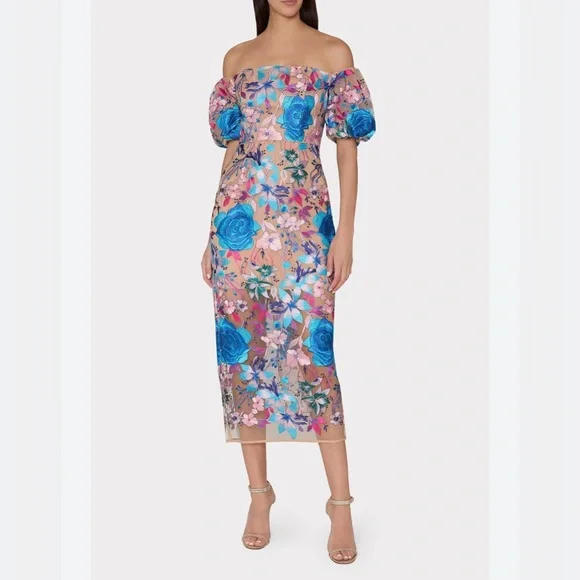 Milly | Dresses | Milly New Nira Floral Embroidered Off The Shoulder Midi Gown Size | Poshmark Milly | Dresses | Milly New Nira Floral Embroidered Off The Shoulder Midi Gown Size | Poshmark